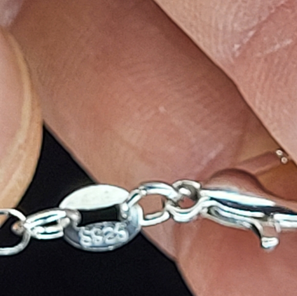 Silver Butterfly Necklace B - Picture 3 of 11